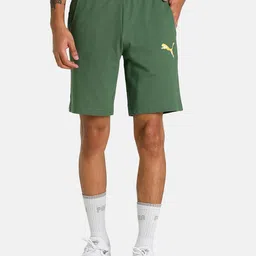 Puma Men Green Slim Fit Outdoor  Cotton Sports Shorts-picture-10