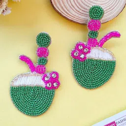 Crunchy Fashion Coconut Drop Earrings-picture-33