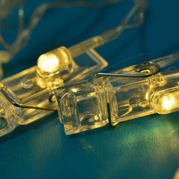 SPARK WORLD 16 Yellow Photo Clip  LED String Lights-picture-24