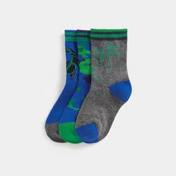 mothercare Kids Pack Of 3 Self Design Cotton Socks-image-13