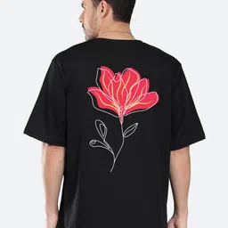 Mad Over Print Floral Printed Oversized Cotton T-shirt-picture-10
