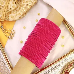 I Jewels Set Of 48 Velvet Bangle-image-57