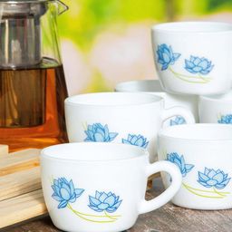 Cello Ricca Mugs Set of 6 Neel Kamal Opalware Cup Set- 130ml-picture-40