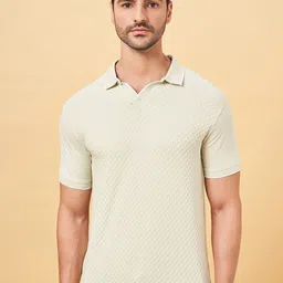 BYFORD by Pantaloons Polo Collar Slim Fit Pure Cotton T-shirt-picture-31
