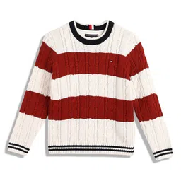 Tommy Hilfiger Girls Cable Knit Pullover-picture-13