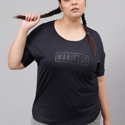 MKH Plus Size Typography Printed Drop Shoulder Sleeves Dri FIT Relaxed Fit  Sports T-shirt-picture-34