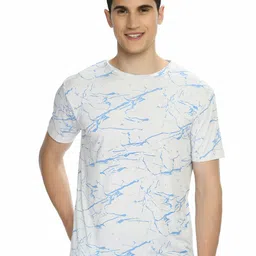 playR Round Neck Short Sleeves Abstract Printed Dri-FIT Pockets T-shirt-picture-39