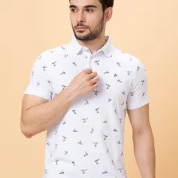 Being Human Conversational Printed Polo Collar Short Sleeves T-shirt-image-43