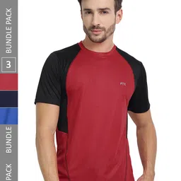 FTX Pack of 3 Colourblocked Round Neck Dry-Fit Sports T-shirt-picture-24