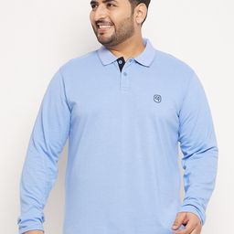 Club York Plus Size Polo Collar Cotton T-shirt-picture-29