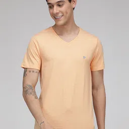 SPORTO V Neck Short Sleeves Regular Fit Cotton T-shirt-picture-28
