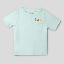 Somersault Kids Round Neck Short Sleeves Embroidered Cotton T-shirt-picture-16