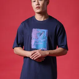 WROGN Graphic Printed Round Neck Cotton T-shirt-picture-31