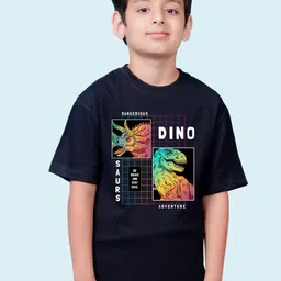 NUSYL Boys Typographic Printed Oversized T-shirt-picture-55