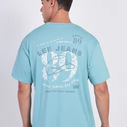 Lee Men Printed Crew Neck Oversized Fit Tshirt-picture-21