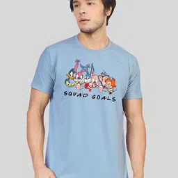 Greylongg Men Looney Tunes Graphic Printed Round Neck Cotton T-shirt-picture-36