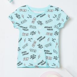 max Girls Printed Pockets T-shirt-image-56