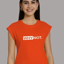 Friskers Typography Printed Round Neck Extended Sleeves Pure Cotton Tshirt-image-75