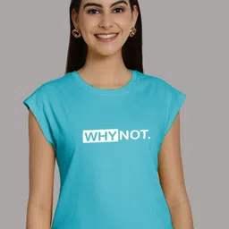 Friskers Typography Printed Round Neck Extended Sleeves Pure Cotton Tshirt-image-38