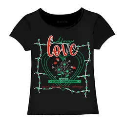CoolTees4U Girls Graphic Printed Round Neck Cotton T-shirt-picture-38