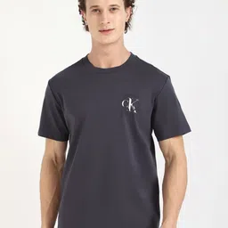 Calvin Klein Jeans Men Typography Printed Round Neck Cotton T-shirt-picture-43