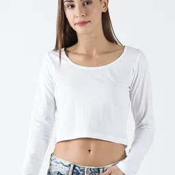 Trends Tower Women White Cotton T-shirt-picture-21