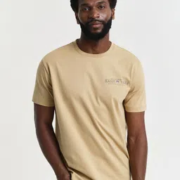 GANT Men Typography Printed Round Neck Cotton T-shirt-picture-58