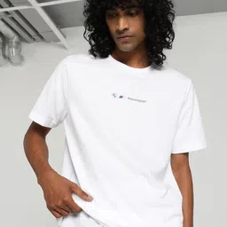 PUMA Motorsport BMW M Drop-Shoulder Sleeves Jacquard Cotton T-shirt-picture-20