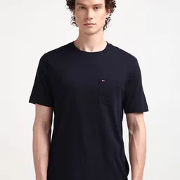Tommy Hilfiger Men Solid Round Neck Pockets T-shirt image 1