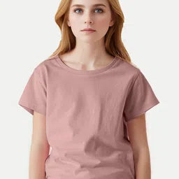 BAESD Girls Round Neck Cotton T-shirt-picture-19