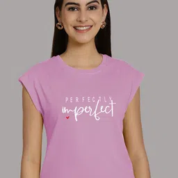 Friskers Women Typography Printed Round Neck Cotton T-shirt-picture-34