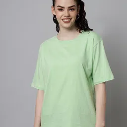 Funday Fashion Drop-Shoulder Sleeves Cotton Oversized T-shirt-picture-16