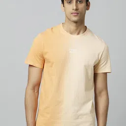 Celio Ombre-Dyed Round Neck Short Sleeves Cotton T-shirt-picture-33