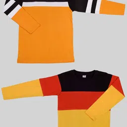Mojua Boys Pack Of 2 Colourblocked Bio Finish Cotton T-shirt-picture-38