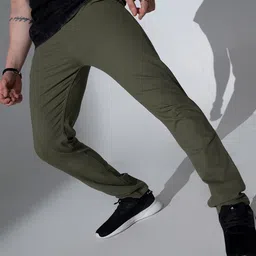 Hubberholme Men Olive Smart Slim Fit Chinos Trouser-picture-35