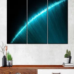 POSTERS AND TRUSS Black & Blue 3 Pieces Painting Wall Art-picture-35