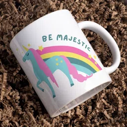 Home Decor Expert White & Blue Printed Ceramic Glossy Mugs Set of Cups and Mugs 300 ml-picture-11