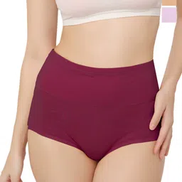 Bella Voste Pack Of 3 Super Combed High Rise Tummy Control Hipster Briefs-picture-12