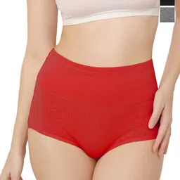Bella Voste Pack Of 3 Super Combed High Rise Tummy Control Hipster Briefs-picture-23