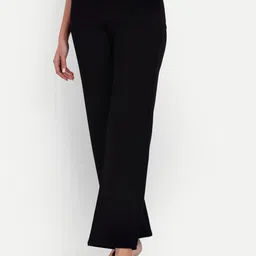 BROADSTAR Women Relaxed Straight Leg Loose Fit High-Rise Easy Wash Formal Trousers-picture-16