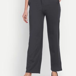 Next One Women Relaxed Straight Leg Straight Fit High-Rise Easy Wash Trousers-picture-38
