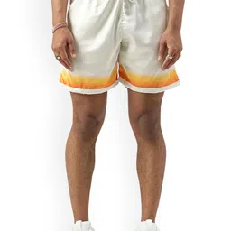 CLUBHAVANA Men Abstract Printed High-Rise Shorts-image-9