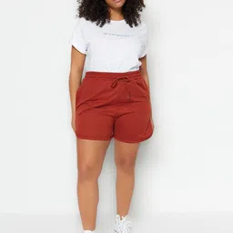 Trendyol Women High-Rise Regular Shorts-picture-17