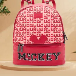 Caprese Disney inspired olive red graphic printed Mickey Mouse collection Medium Backpack-picture-15