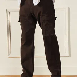 Dennis Lingo Men Relaxed Fit Clean Look Pure Cotton Cargo Jeans-picture-27