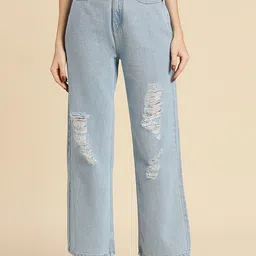 all about you Women Blue Highly Distressed Jeans-image-22