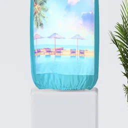 SWAYAM Blue Beach Digitally Printed Water Dispenser Cover-picture-38