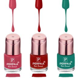 PERPAA Set of 3 Quick-Drying Long-Lasting Gel Based Nail Polishes - 6 ml Each-picture-2