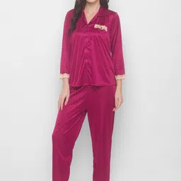AV2 Women Fuchsia Night suit image 5
