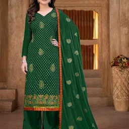 SHADOW & SAINING Ethnic Motifs Embroidered Unstitched Dress Material-picture-32